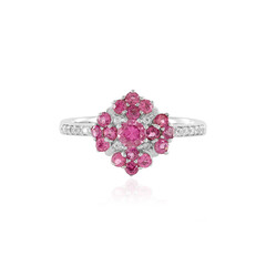 Bague en argent et Rubellite