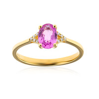 Bague en or et Saphir parme (CIRARI)