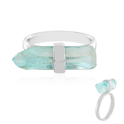 Bague en argent et Quartz bleu ciel (MONOSONO COLLECTION)