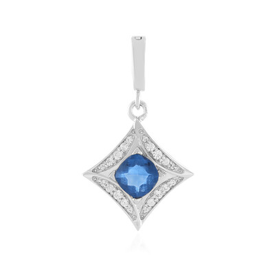 Pendentif en argent et Fluorite à couleur changeante