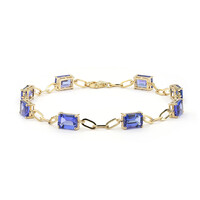 Bracelet en or et Tanzanite AAA (CIRARI)