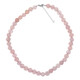 Collier en argent et Quartz rose