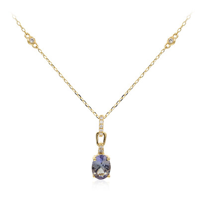 Collier en or et Tanzanite non chauffée (CIRARI)