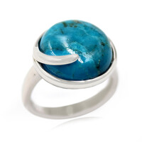 Bague en argent et Turquoise bleue de Mohavie (Faszination Türkis)