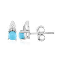 Boucles d'oreilles en argent et Turquoise