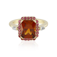 Bague en or et Grenat Hessonite (Adela Gold)