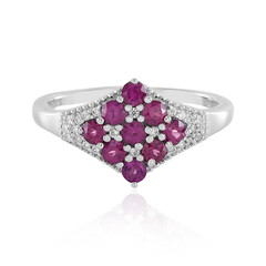 Bague en argent et Grenat Rhodolite