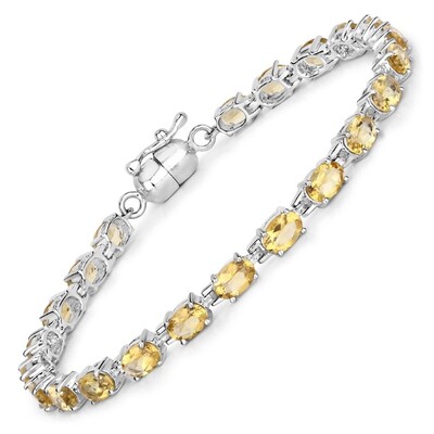 Bracelet en argent et Citrine