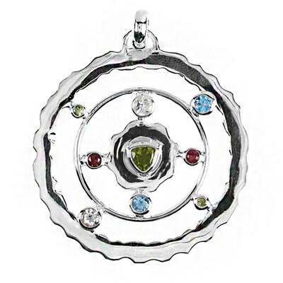 Pendentif en argent et Péridot