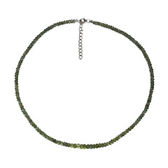 Collier en argent et Apatite verte