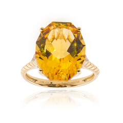 Bague en or et Citrine (Smithsonian)