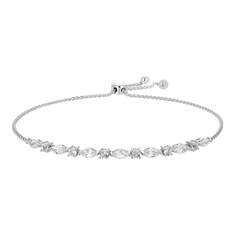 Bracelet en argent et Topaze blanche