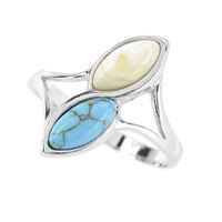 Bague en argent et Turquoise