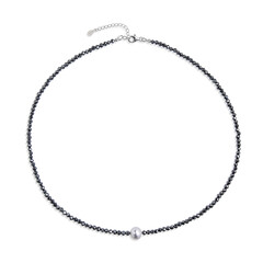 Collier en argent et Perle blanche de culture d'eau douce