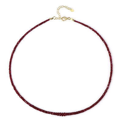 Collier en argent et Rubis du Mozambique