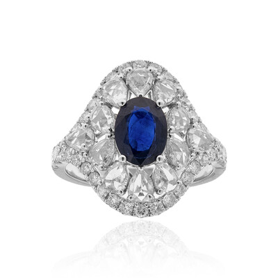 Bague en or et Saphir bleu de Ceylan (CIRARI)