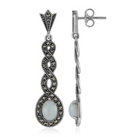 Boucles d'oreilles en argent et Opale Welo (Annette classic)