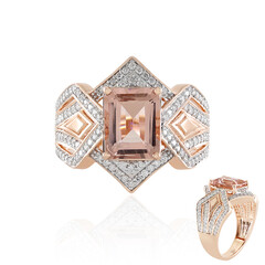 Bague en or et Morganite AAA (SUHANA)