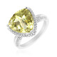 Bague en argent et Quartz de l'Ouro Verde