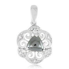 Pendentif en argent et Hématite noire