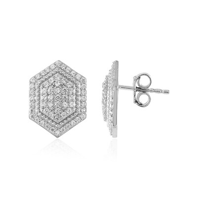 Boucles d'oreilles en argent et Zircon