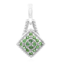 Pendentif en argent et Grenat Tsavorite