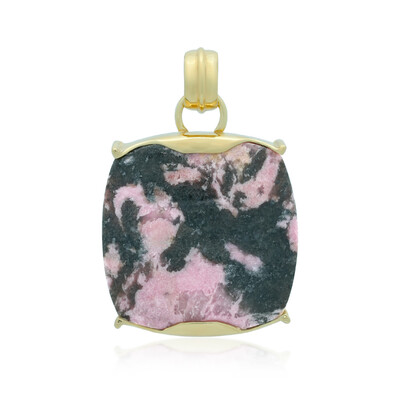 Pendentif en argent et Rhodonite Sulavesi (Bali Barong)