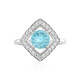 Bague en argent et Apatite bleue