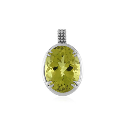 Pendentif en argent et Quartz citron