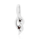 Pendentif en argent et Diamant rouge I3