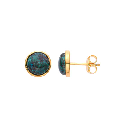 Boucles d'oreilles en argent et Chrysocolle