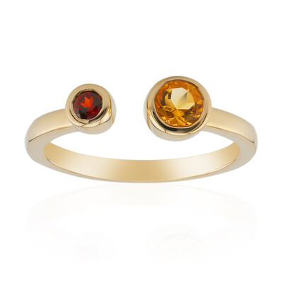 Bague en argent et Citrine