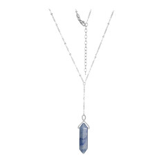 Collier en argent et Aventurine bleue