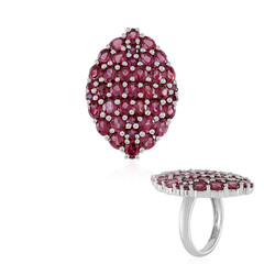 Bague en argent et Grenat Rhodolite