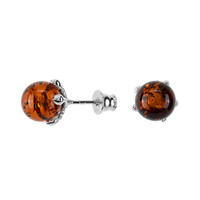 Boucles d'oreilles en argent et Ambre baltique