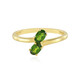 Bague en argent et Diopside de Russie