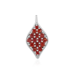 Pendentif en argent et Rubis de Tanzanie