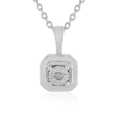 Collier en argent et Diamant I2 (J)