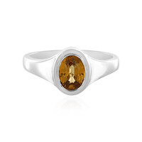 Bague en argent et Grenat mandarine