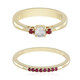 Bague en or et Saphir blanc (Adela Gold)