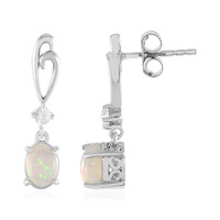 Boucles d'oreilles en argent et Opale Welo