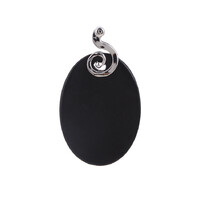 Pendentif en argent et Shungite