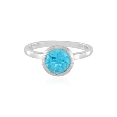 Bague en argent et Topaze Paraiba