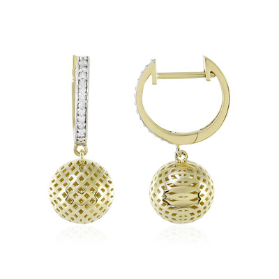 Boucles d'oreilles en or et Diamant I1 couleur (I) (Ornaments by de Melo)