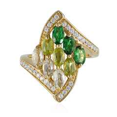 Bague en argent et Grenat Tsavorite