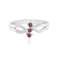 Bague en argent et Diamant rouge I3