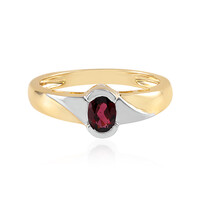 Bague en argent et Grenat Rhodolite framboise