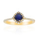 Bague en or et Saphir bleu de Ceylan