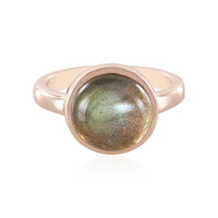 Bague en argent et Labradorite verte de Maniry (KM by Juwelo)