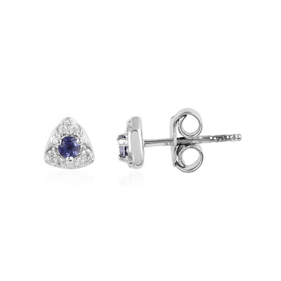 Boucles d'oreilles en argent et Iolite